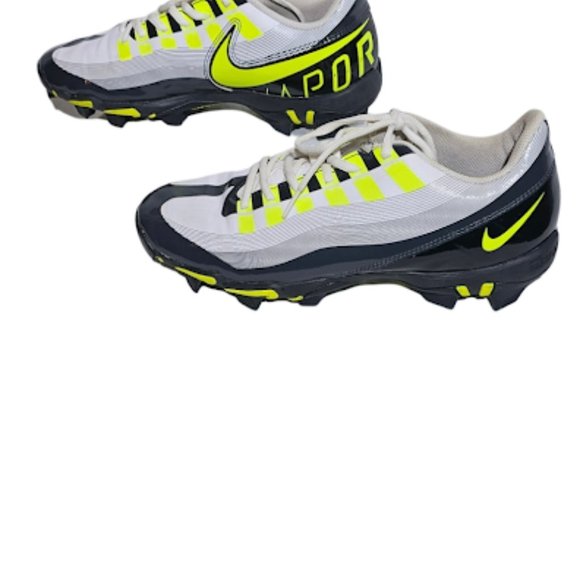 Nike Vapor Edge Shark Football Cleats White Chartreuse Yellow Men\'s 9 Fastflex main image 7